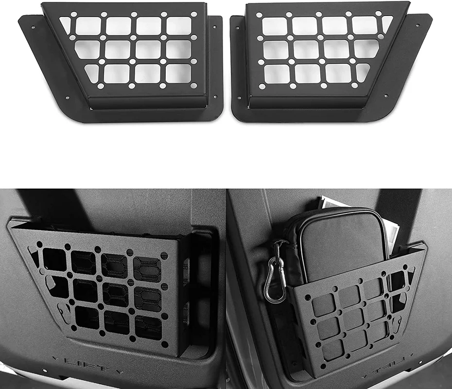 

Rear Door Storage Pockets Molle 2nd Row Door Panels Bronco Accessories For Ford Bronco 6th Gen. 4-Door 2021+ (Rear Door)