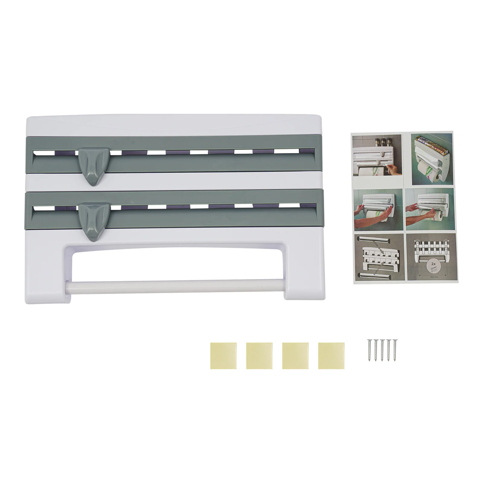 Wand-Montiert Küche Tissue Halter Rollen Papier Lagerung Rack Küche Tissue Erhaltung Film Handtuch Lagerung Rack – Detail 3