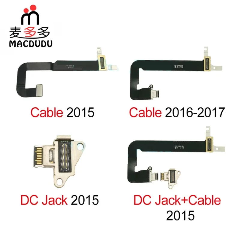 NEW I/O USB-C Board Flex Cable With DC Jack  821-00077-A 821-00828-A 821-00482-A For MacBook Retina 12