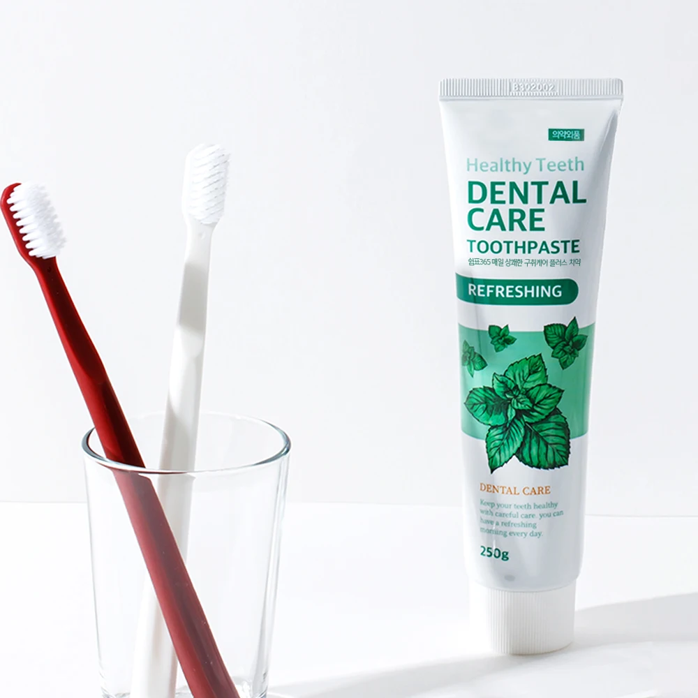 معجون أسنان Comma365 للعناية اليومية منعش بدرجة التنفس بسعة كبيرة 250 جرام × 8 قطع للعناية باللثة خالي من الفلورايد ومزيل رائحة الفم الكريهة ومزيل الجير #4