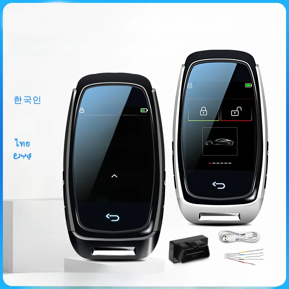 CF920 Gemodificeerde Universele Afstandsbediening Display Smart LCD Sleutel Comfortabele Entry Auto Lock Keyless Go Voor Audi/BMW/Ford/Mazda/Toyota/KIA - afbeelding 2