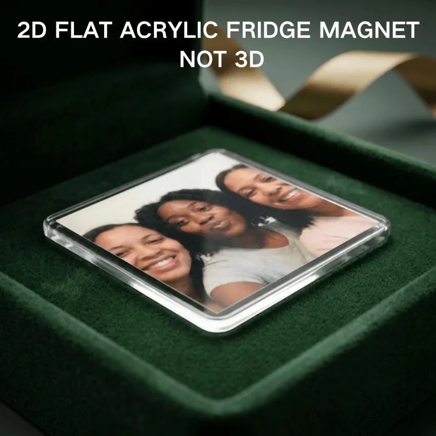 Personalized Bestie Photo Magnet - Customizable Photo Frame, Perfect for Home Kitchen Refrigerator, Photo Stand with Base for Fr - view 3