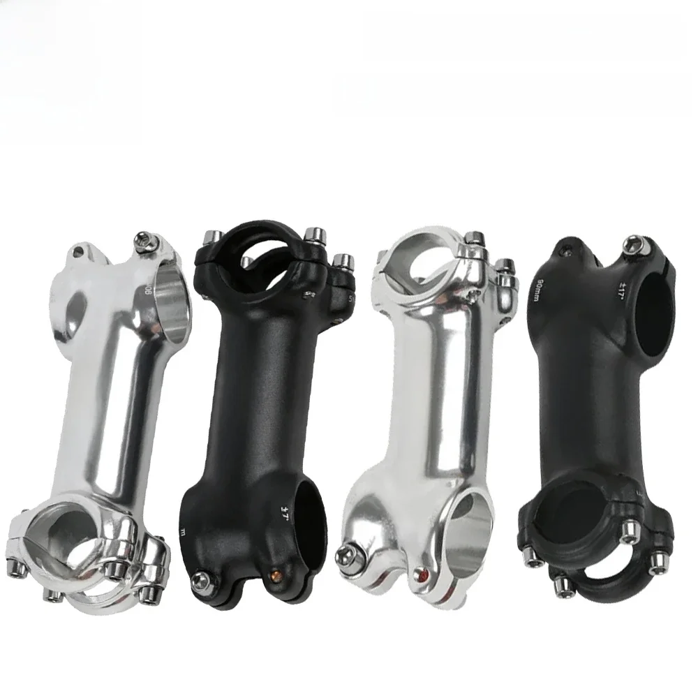AliExpress NONE UNO Bike Stem Ultralight 7/17/35Degree 28.6x25.4MM 60-130MM MTB Road Stem Bike for Fork Mountain MTB Bicycle Kalloy Black Sliver