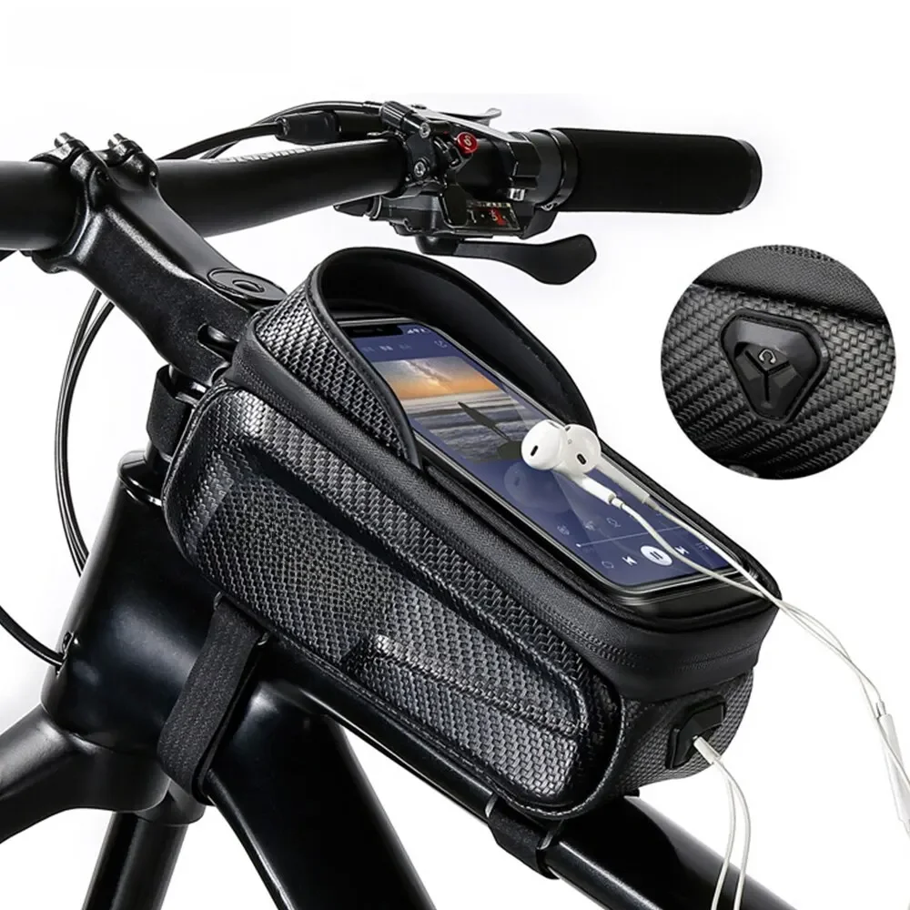 AliExpress NEWBOLER Bicycle Bag Waterproof Touch Screen Cycling Bag Top Front Tube Frame MTB Road Bike Bag 6.9