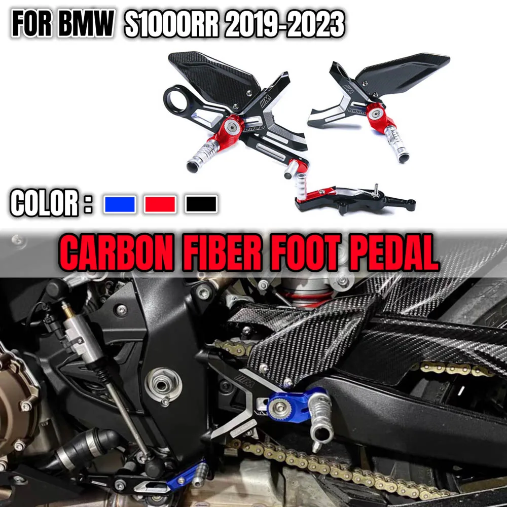 

S1000RR 2023 Motorcycle Foot-Peg Set Right And Left For BMW S1000RR 19-23 M Performance Parts CNC Adjustable Rear Set Foot Rest