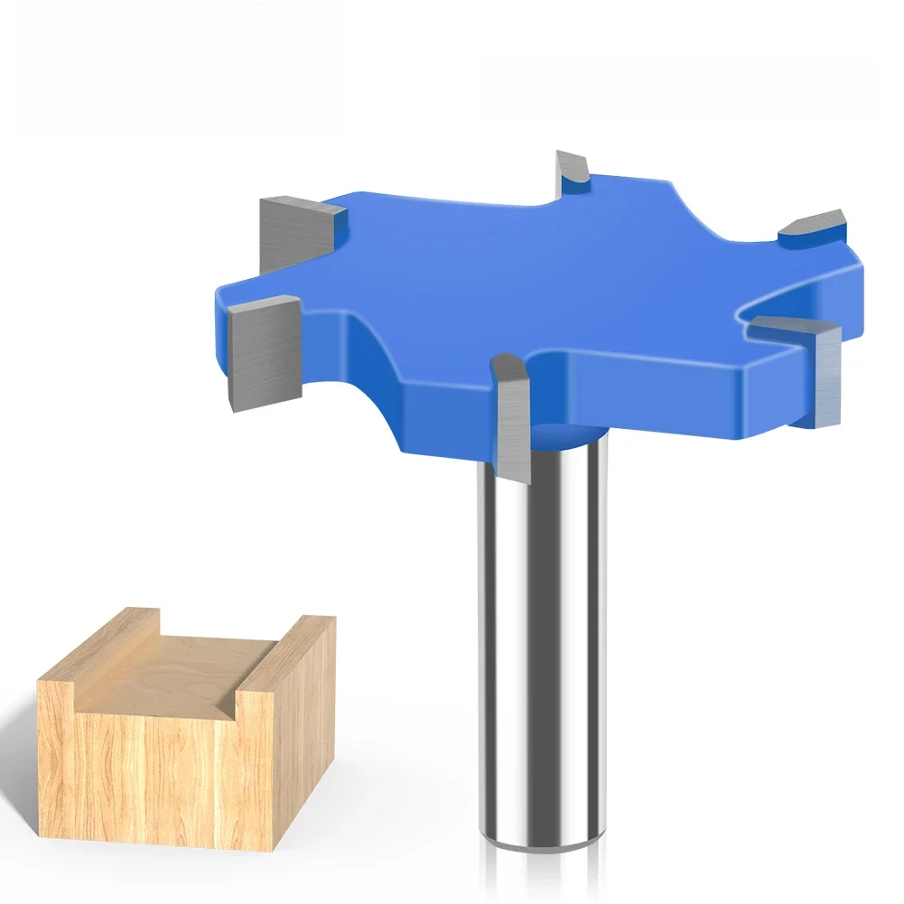 Mèche de fente de Type T à tige de 12mm 1/2 pouces, coupe-fente en carbure de tungstène, fraise à fente en T, outil de travail du bois