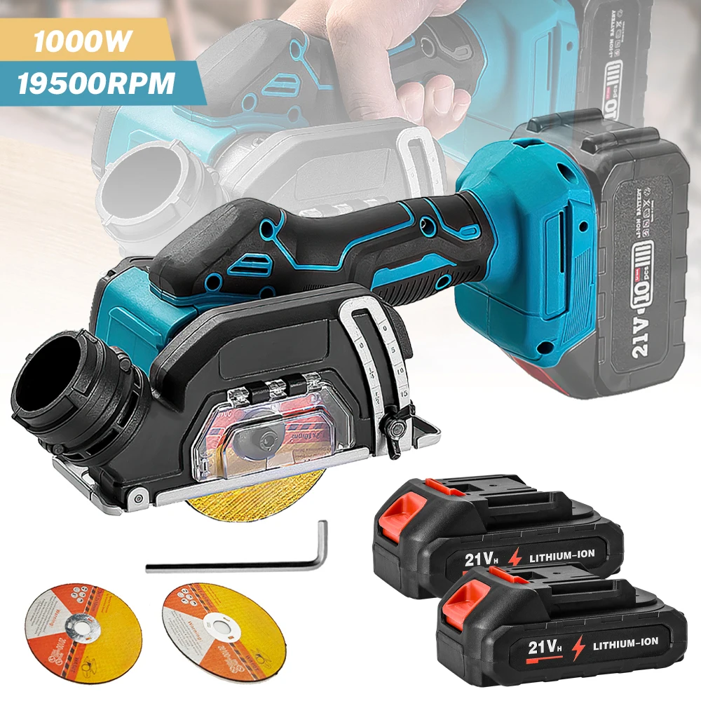 Sega circolare elettrica da 3 pollici Lama per sega a batteria da 78 mm Taglio ad angolo regolabile Lavorazione del legno per batteria Makita 18V