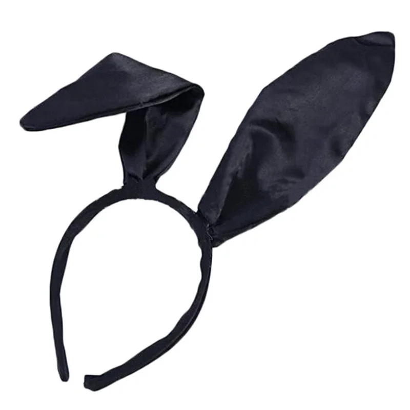 1Pc zając wielkanocny opaska na uszy dorosłych satynowa obręcz do włosów ucho królika Bunny Cosplay Sexy Masquerade pałąk akcesoria do włosów — zdjęcie 2