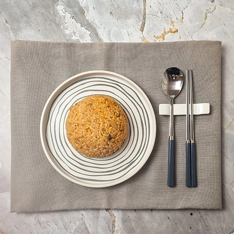 كيمتشي الأرز المقلي الطعام الإبهام ، 3 قطع