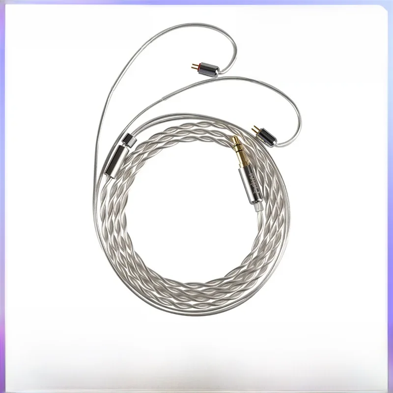 Przewód audio do słuchawek IvipQ 2-Core Single Crystal Copper Silver Plated 2.5/3.5mm/4.4mm z złączem MMCX/2-PIN/QDC/TFZ — zdjęcie produktu 6