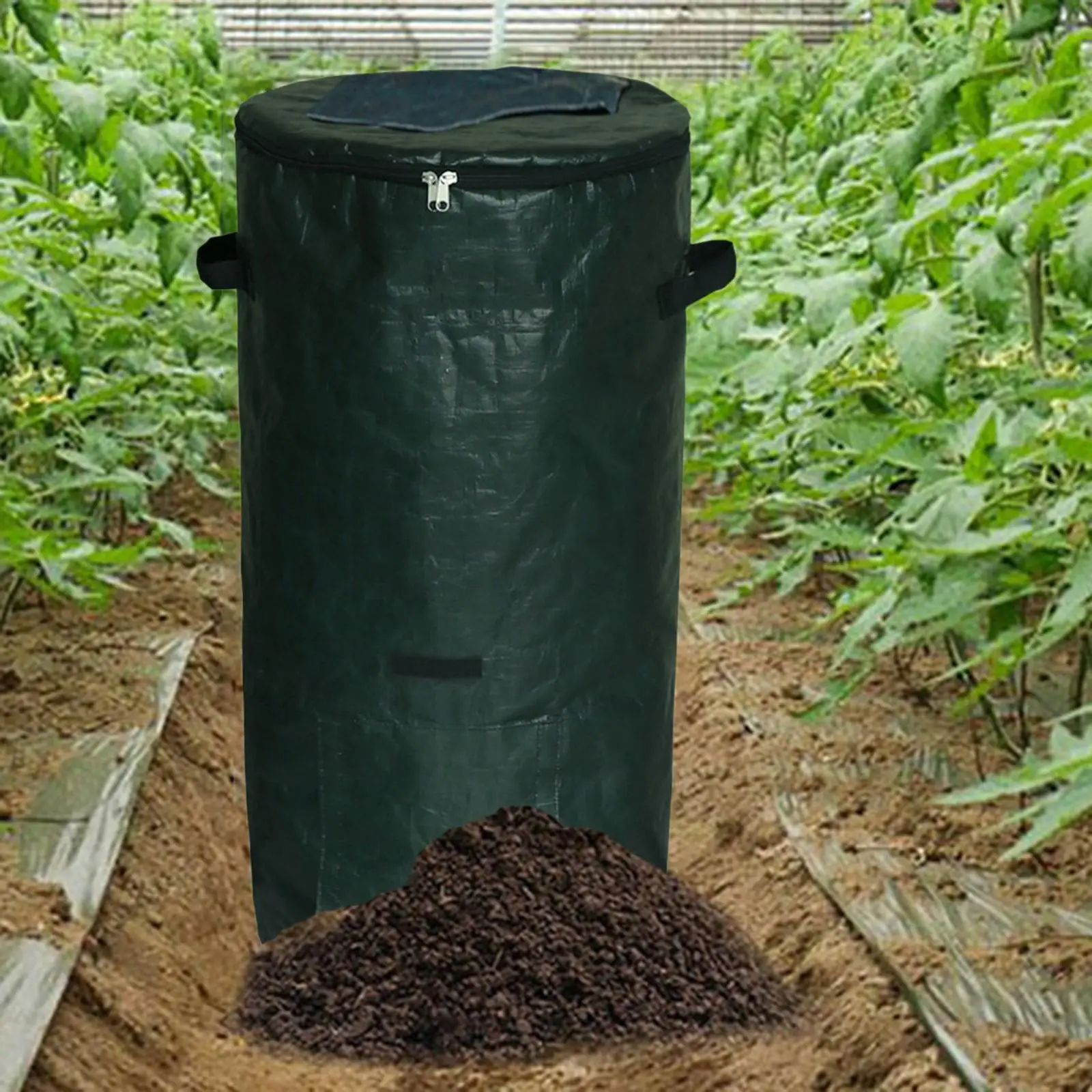 Yard Waste Lawn Bag Heavy Duty Compost Bin for Farm Kitchen Household Garbage Organizer Durable Storage Sack
