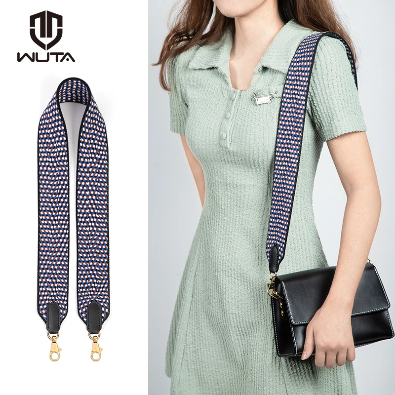 WUTA 110cm Bag Strap for Hermes Herbag/Kelly Bags Cotton Webbing Shoulder Strap Crossbody Replacement Bag Accessories