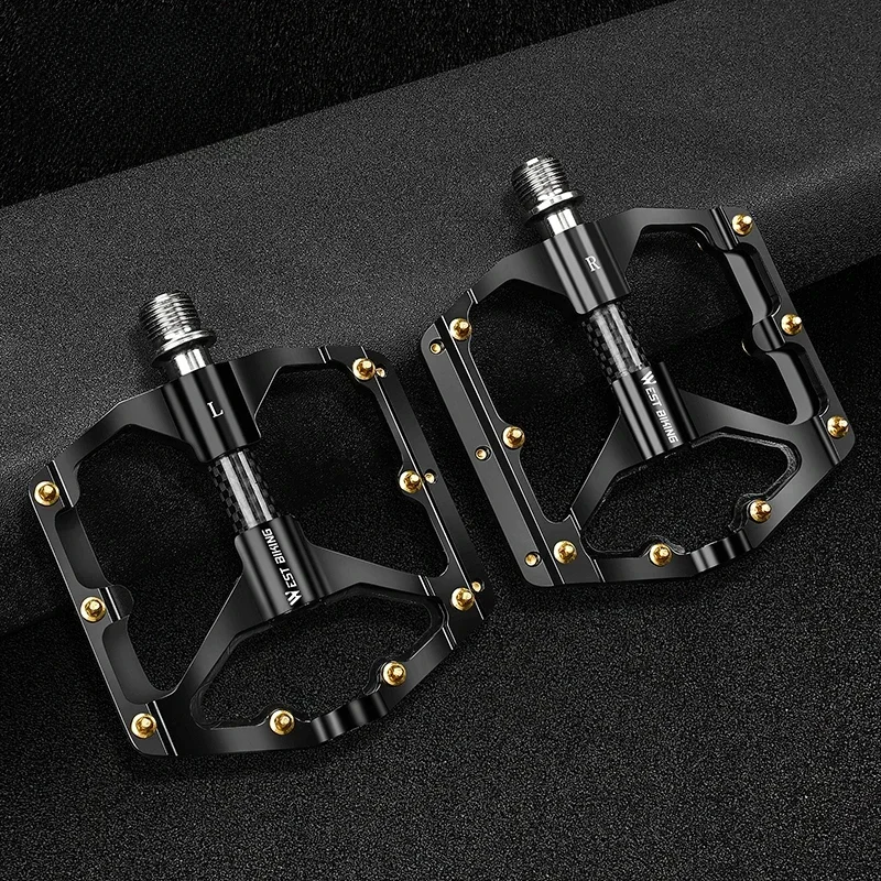 AliExpress West Biking WEST BIKING Carbon Fiber Pedal Road Bicycle Pedal 3 Bearing Aluminum Alloy Anti-skid Mountain