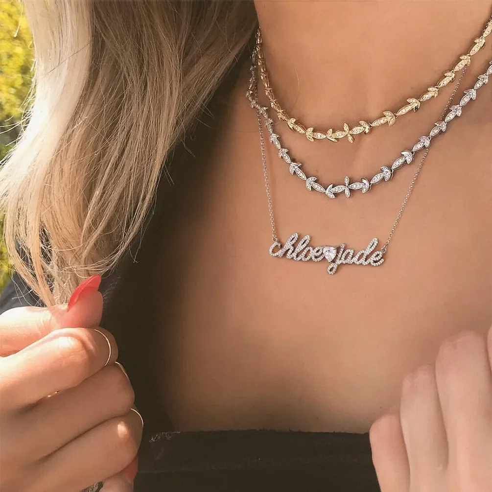 Custom Diamond Name Necklace P - огляд і ціна Women'S Formal Wear Names