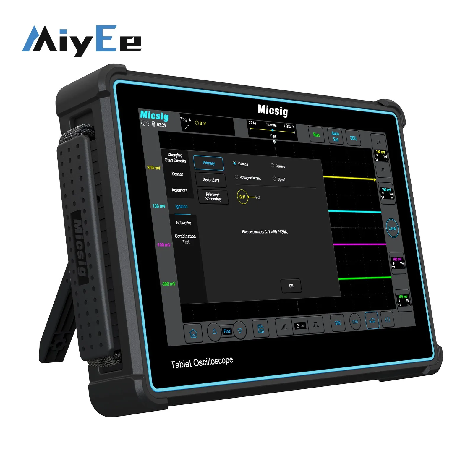 Micsig ATO2004 200MHz 2GSa/s Automotive Oscilloscope 4CH Tablet Oscilloscope with 10.1