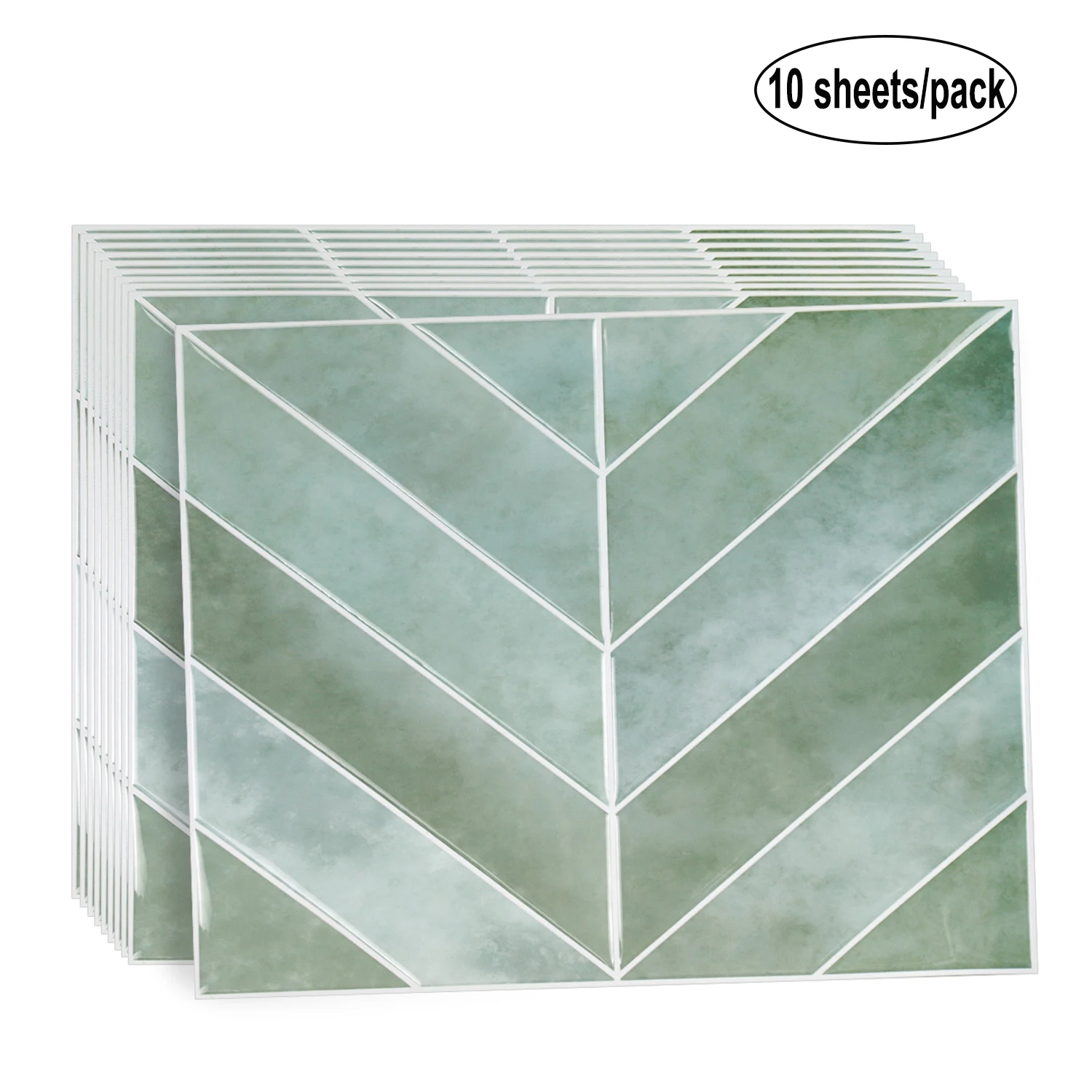 10szt V-shape Peel and Stick Wall Tile Sticker 3D Wodoodporna tapeta winylowa do kuchni Salon RV Dekoracja ścienna wnętrza