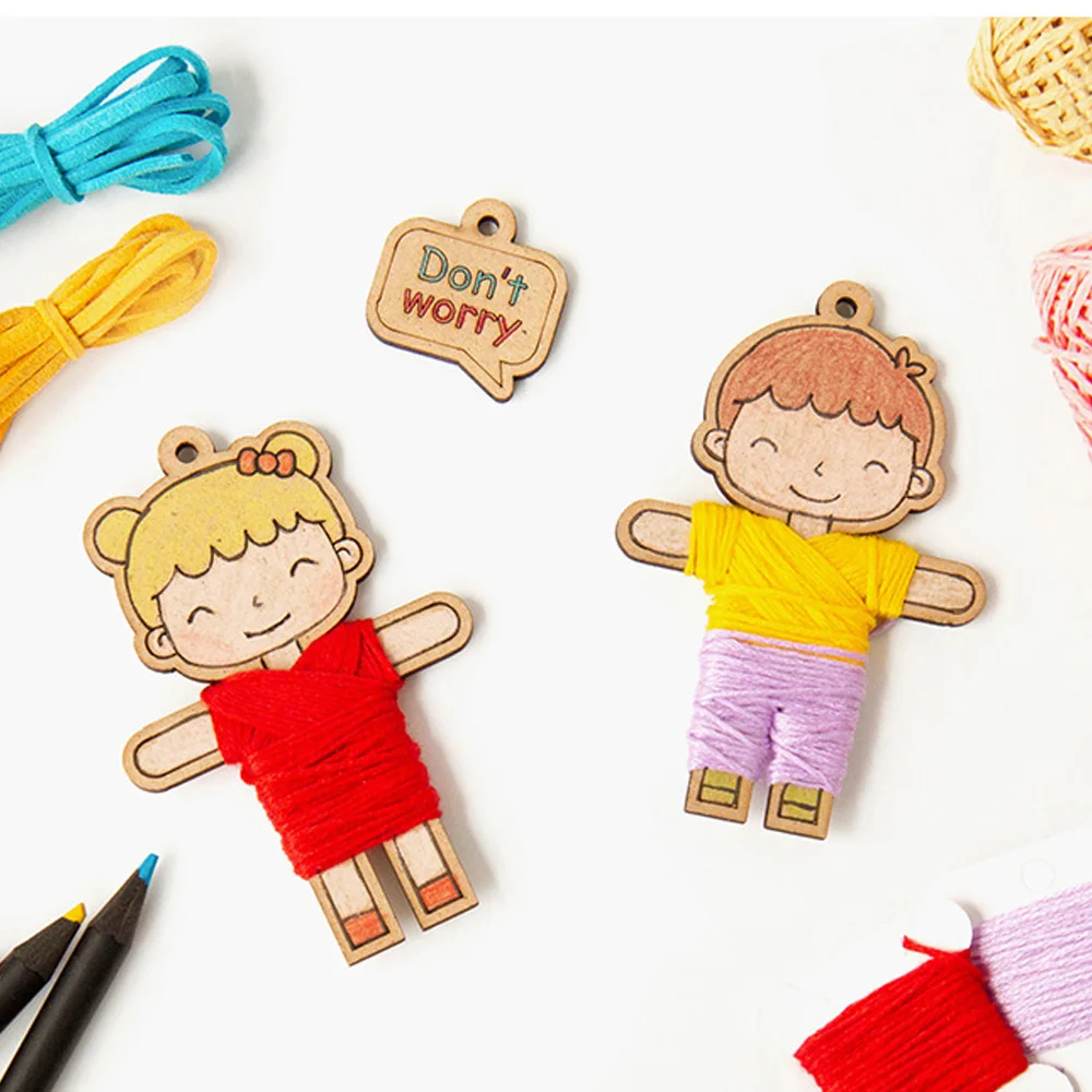 Folk Shop Worry doll Making Fancy Wood