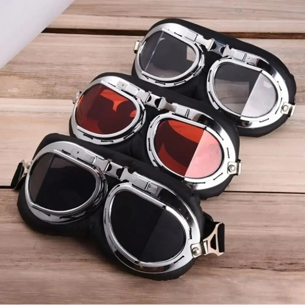 Lunettes de pilote rétro Vintage, équipement de protection du moteur, pour moto Cruiser café Scooter