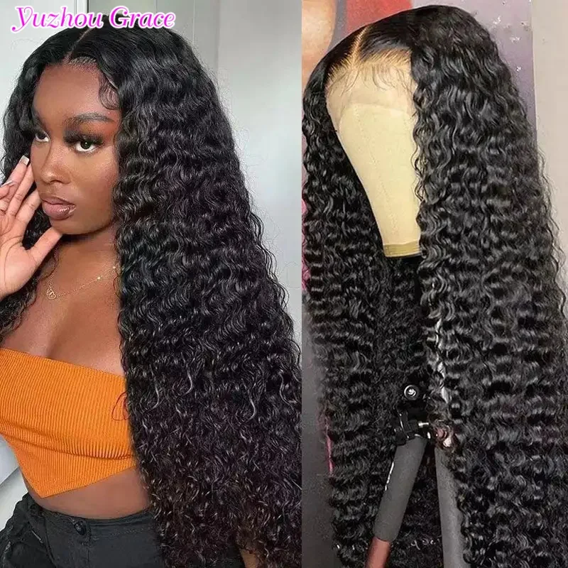 

Deep Wave 4x4/5x5 HD Lace Front Wig 150%/180%/250% Density Brazilian Curly Hair Remy 10A Virgin Hair