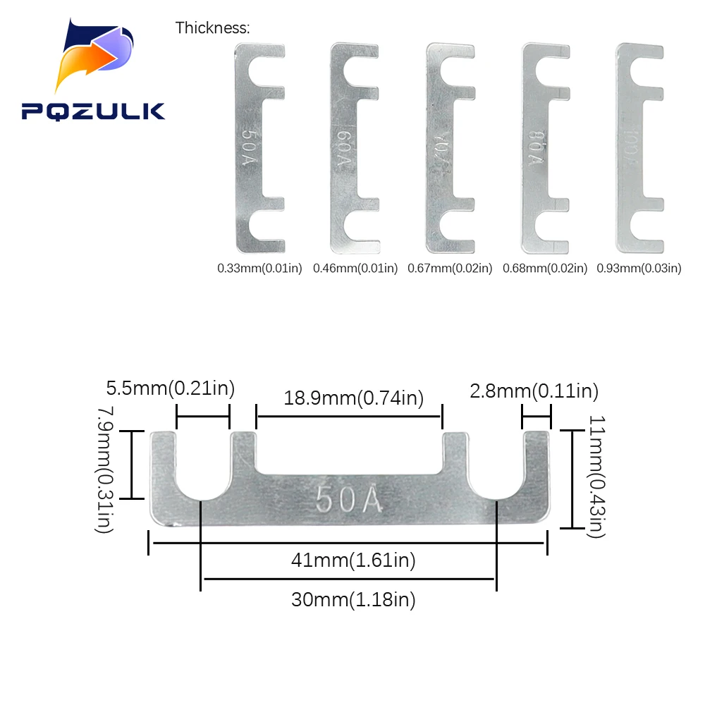 10PCS ANS Bolt Auto Fuse 30 40 50 60 70 80 100 Amp 5V 12V 24V 32V Bolt-on Audio Fusee