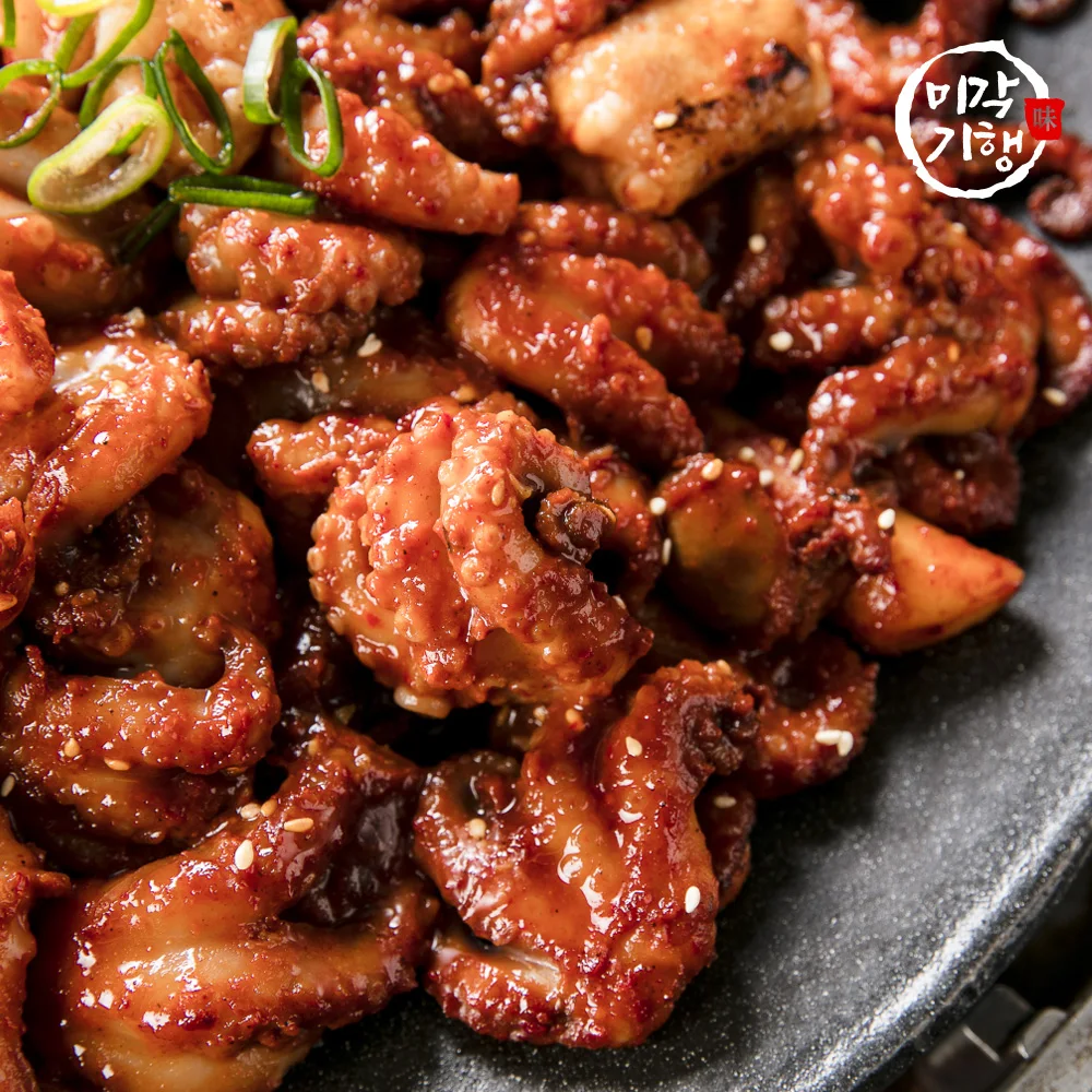 المطعم الشهير جانج جيوم أوك الأخطبوط المقلي المتحرك 300 جرام × 10 عبوات