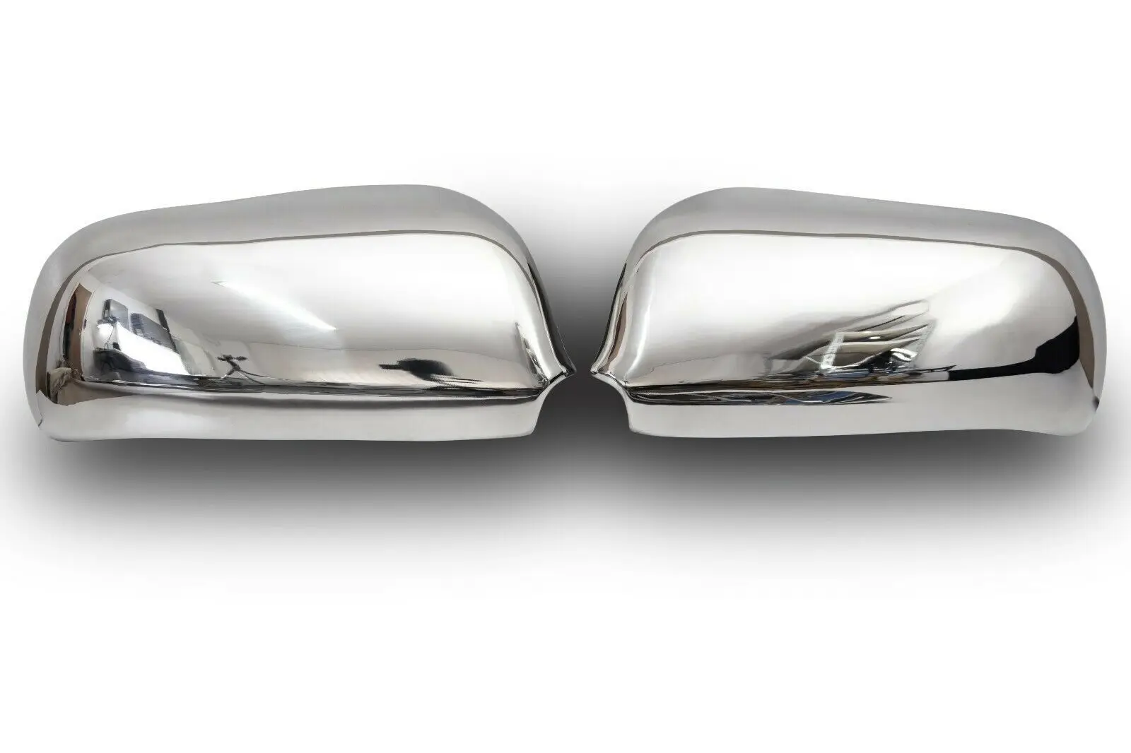 Mirror Covers for VW SHARAN I + SEAT ALHAMBRA I | 1995-2003 Stainless Steel Exterior Mirror Caps, Chrome Mirror Rearview Cases, Side Fittings, Left and Right, Easy Installation