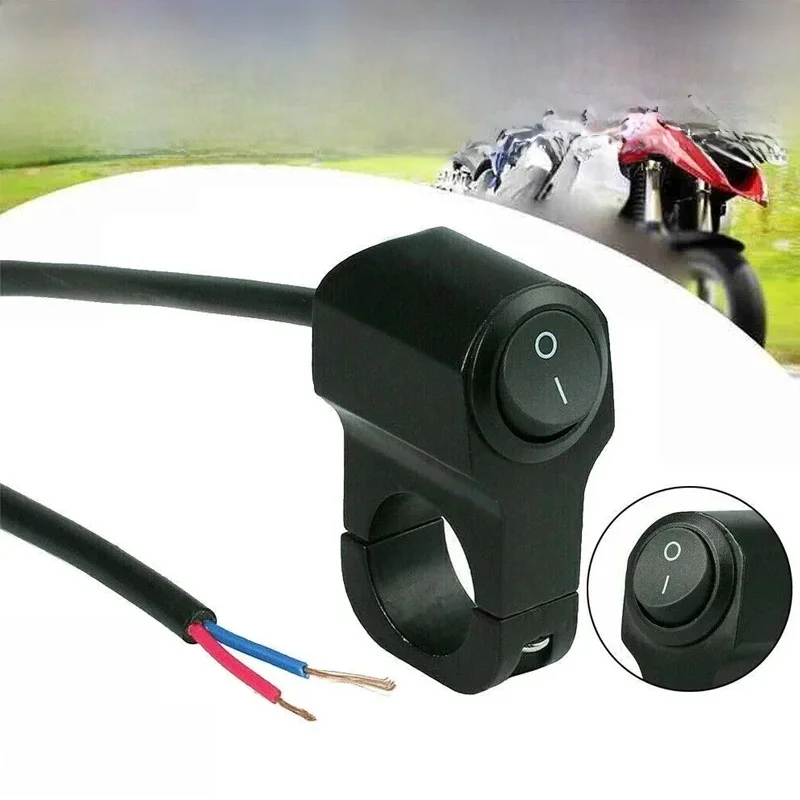 Interrupteur de guidon de moto, commandes de phares, pièces de moto, interrupteur noir, projecteurs, accessoires électroniques de moto