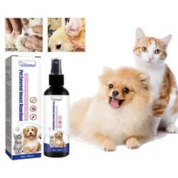 Pet Flea Killer Spray Anti Mite Tick Lice Relief Itching Dogs Cats Fur Antiparasitic Repellent Mosquito Pet Insecticide Spray