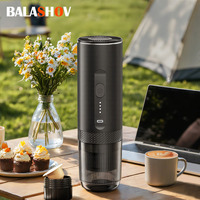 2-in-1 Wireless Electric Espresso Coffee Machine for Car & Home Camping Portable Coffee Maker Capsule Powder Travel Coffee Maker