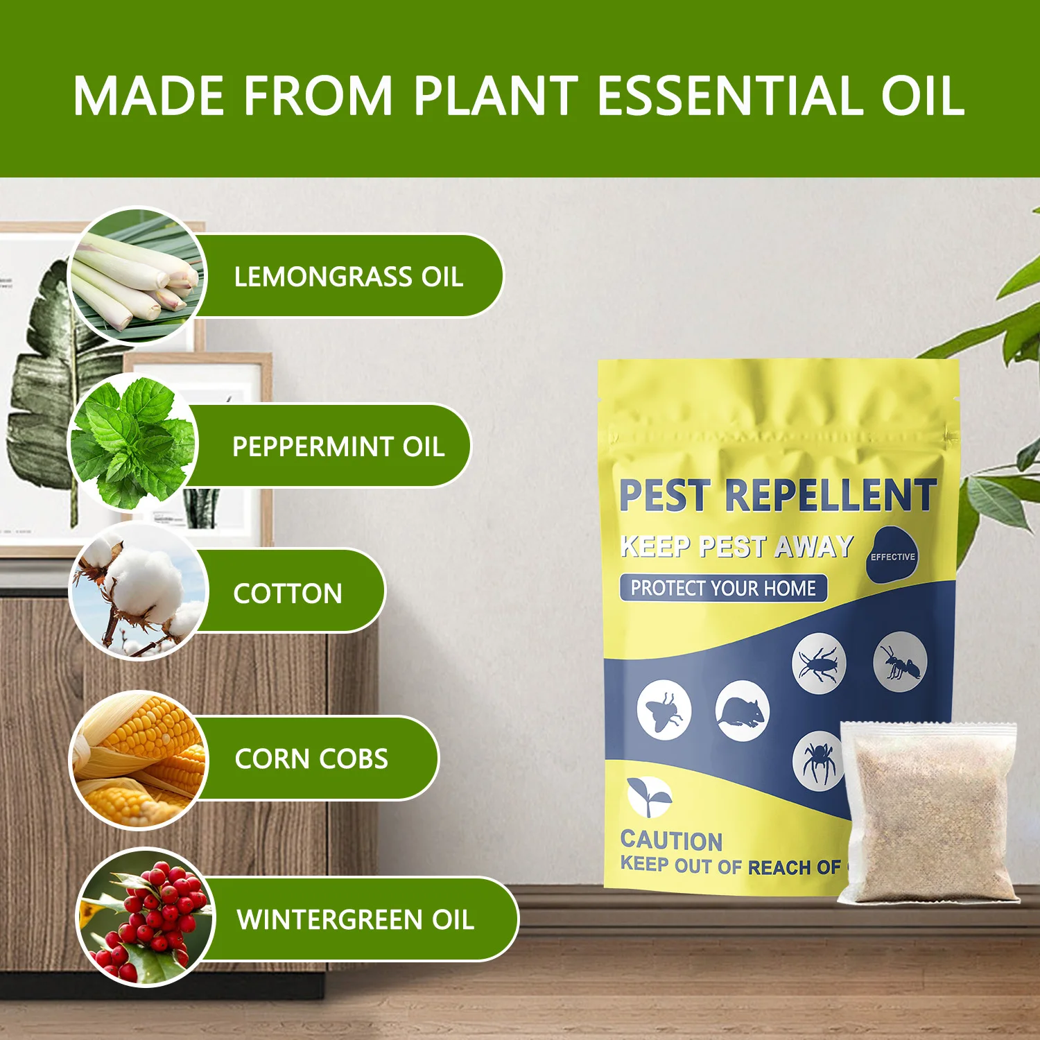9 PACK-Pest Control Repellent Sachets, Rodent Repellent, Mouse Repellent, Peppermint Oil to Repel Mice and Rats, Rat Deterrent, Repels Mosquitoes, Roaches, Ants, Rodents, Spiders, Moths And Other Pest Repellent