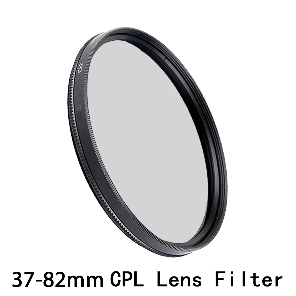 MYOBO Circular Polarizing CPL Filter - 37 40.5 43 46 49 52 55 58 62 67 72 77 mm for Canon Nikon Sony Fujifilm Camera Len Filters