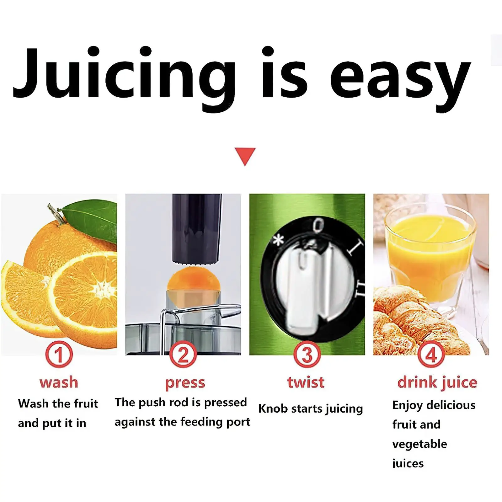 400W 3-biegowy ekstrakt z soku z domu sokowirówka, sokowirówka elektryczny, odpowiedni do domowego procesora żywność dla niemowląt