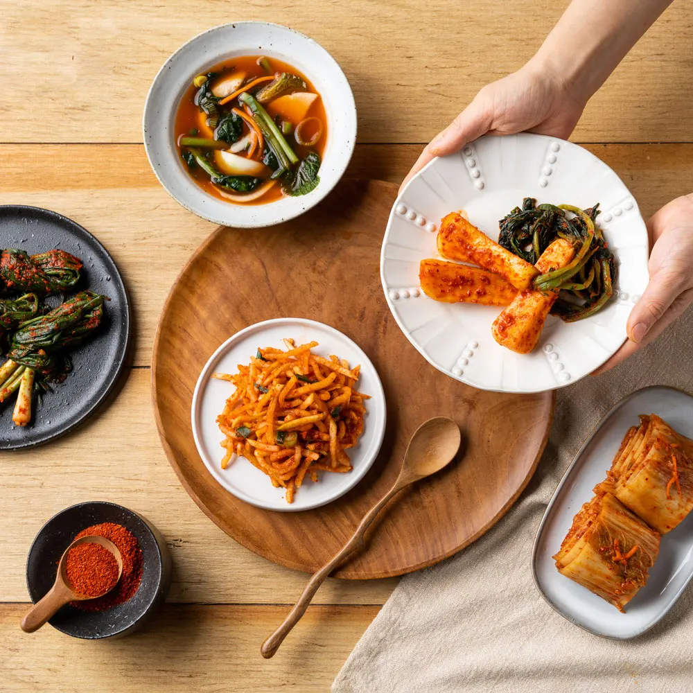 بوسيونغ-كيمتشي فخم كامل ، أخضر ، كيمتشي تشولدو ألتاري تقليدي ، محلي ، تصنيع في نفس اليوم ، شهادة شاي HACCP ، 25 سنة ، 2 * ، 3 * ، 5 * * #3