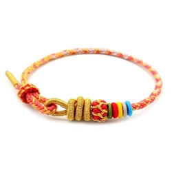 Fashion Exquisite Hand-knitted Multicolor Bracelets Cotton Thread Simple Romantic Dragon-Tie Bracelet Rope Accessories Best Gift