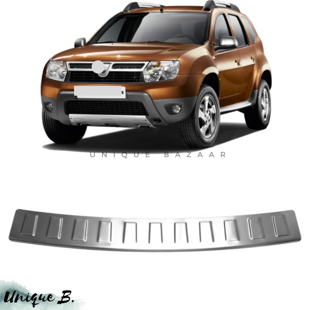 For Dacia Duster Chrome Rear Bumper Top Protection 2010-2018 Stainless Steel Design Exterior Car Accessories Parts Styling