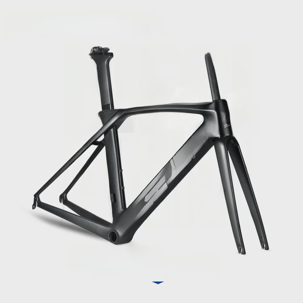 AliExpress OG-EVKIN Black AERO Carbon Road Frame Internal Cable Routing Bicycle Rim V-Brake BB86 700C
