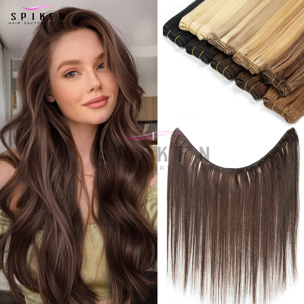 10가지 색상의 인모 엮임 머리카락, 더블 웨프트, 천연 금발 인모 번들 50g, 12-24인치, 내추럴 블랙, 브라운 블론드