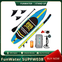 FunWater SUPFW03B Cruise Inflatable Stand Up Paddle Board 335x84x15cm Ultra-Light for All Level with 10L Dry Bag Travel Backpack