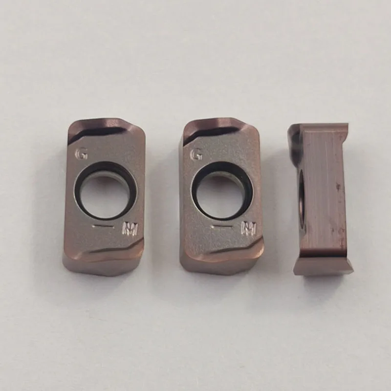 10PCS LOGU 030310ER Turning insert LOGU030310ER-GM carbide double-sided fast feed cutting insert cutting tool LOGU030310ER-GM