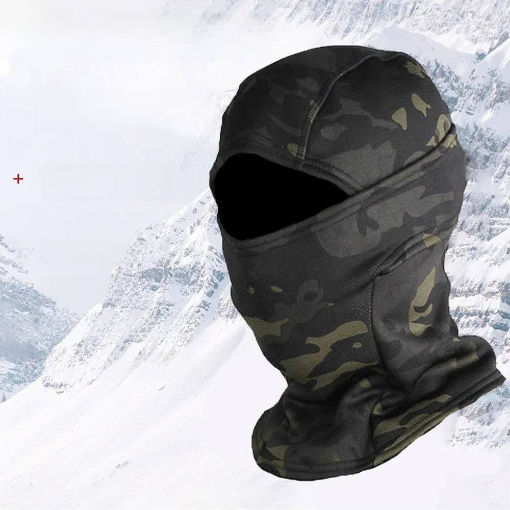 AliExpress Winter Fleece Keep Warm Camouflage Balaclava Polar Fleece Cycling Full Face Mask Outdoor Motorcycle