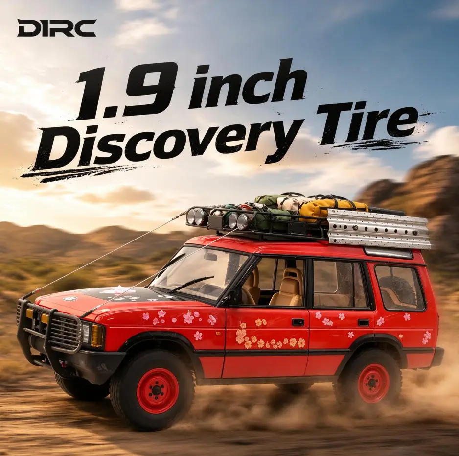 1/10 scale 4pcs 1.9‑inch realistic rubber tire, dedicated for Camel Cup Land Rover Discovery RC crawler, excellent off‑road grip