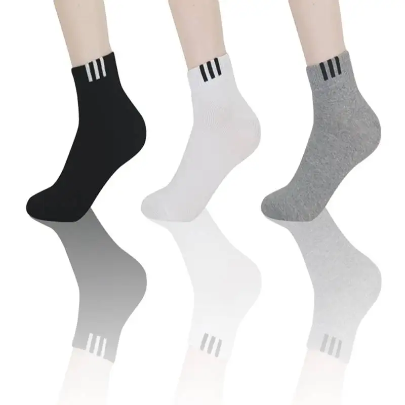 [Korea Production] 10 pairs of ankle three-line point casual socks set single-neck socks for the four-season socks Daily Yang horse