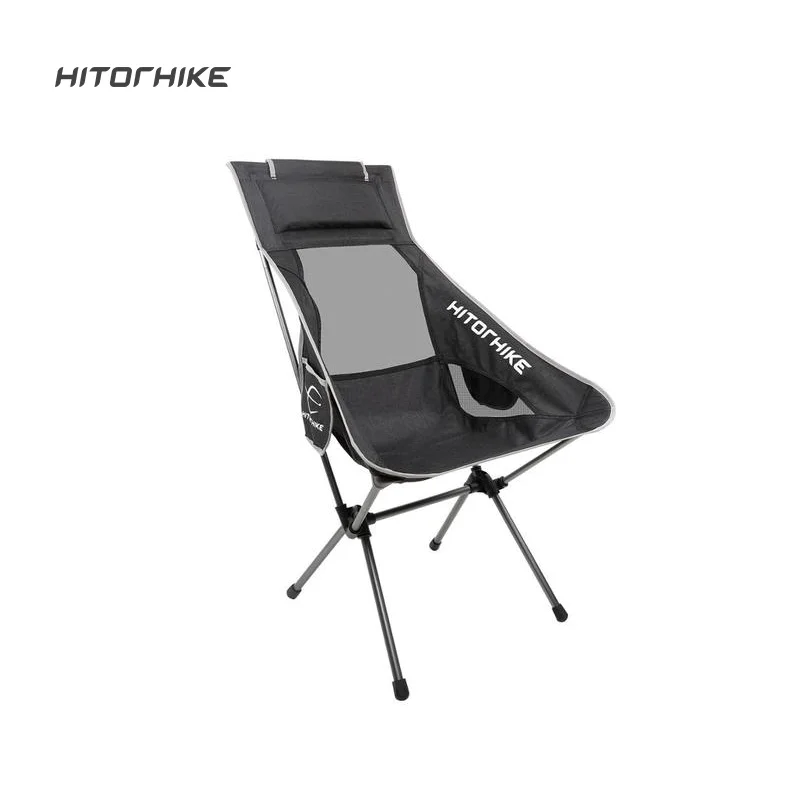 Portable Moon Chair Lightweight Fishing Camping Barbecue Chair Foldable Extended Hiking Seat Garden Ultra Light Office Household