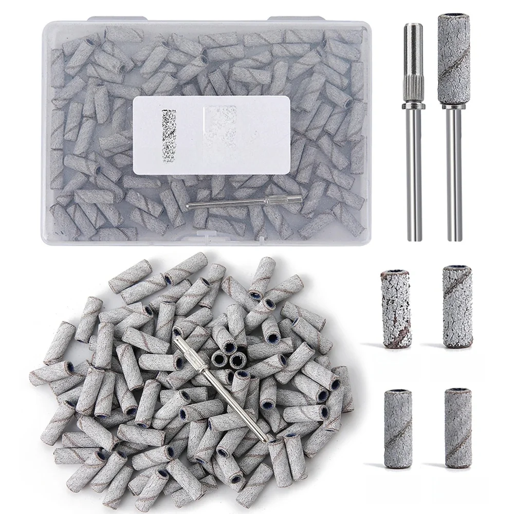 3 mm Nagelschleifbänder, Körnung 80/120/180/240, Mini-Nagelbohrer, elektrisches Nagelfeilen-Zubehör, Polieren, Maniküre-Werkzeug, 50/100 Stück