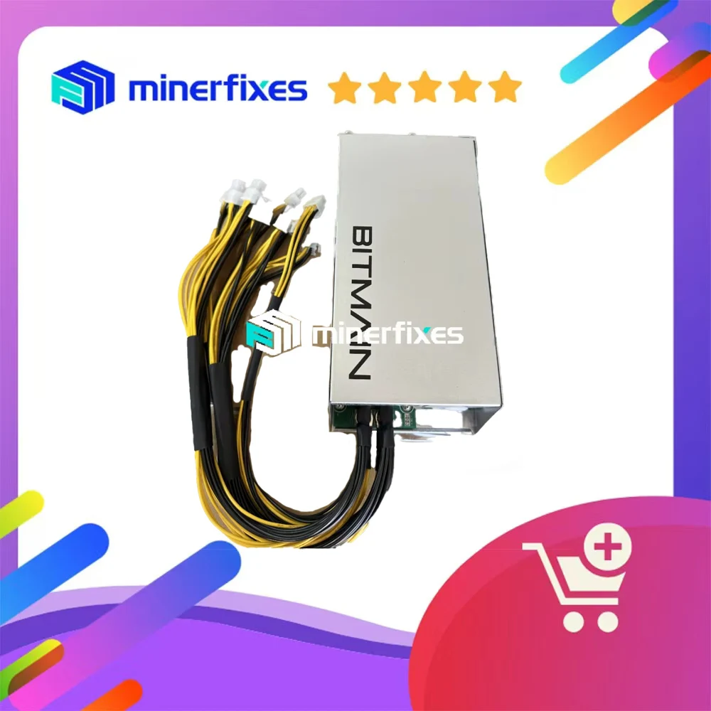 

Bitmain Antminer APW3+ 1200-1600W 110-240V PSU for ASIC miner Antminer S7 S9 S9I S9J S9K S9SE T9