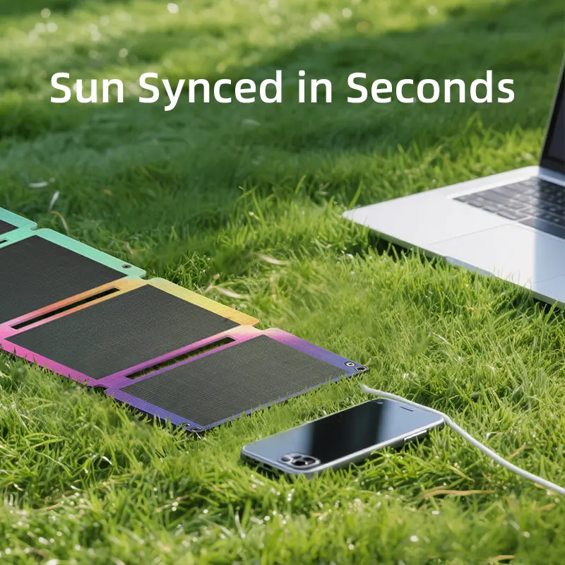 33W Foldable Solar Panel Charger with USB-C, IP67 Waterproof