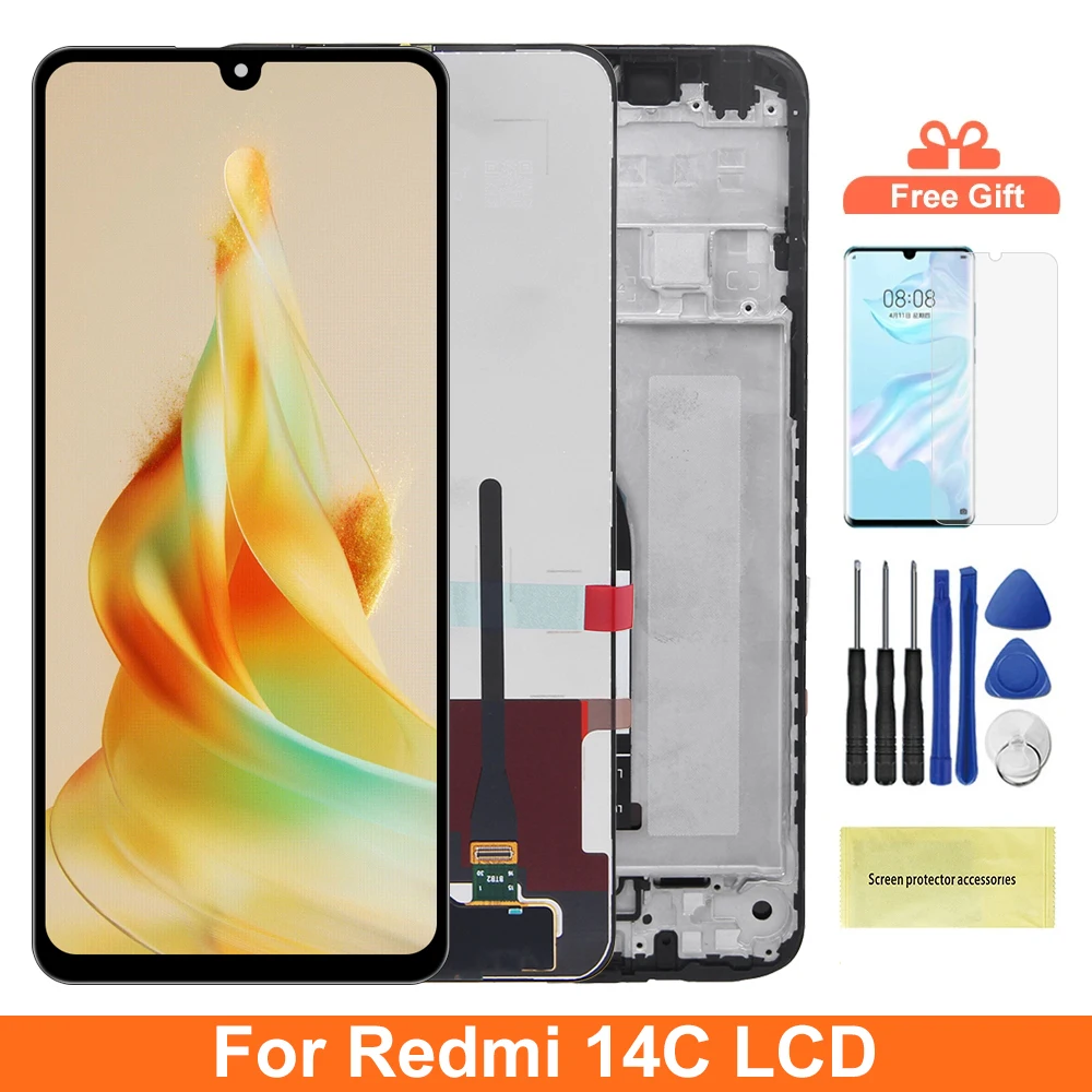 Xiaomi Redmi 14C için 6.88 inç Ekran Montajı, Xiaomi Poco C75 için