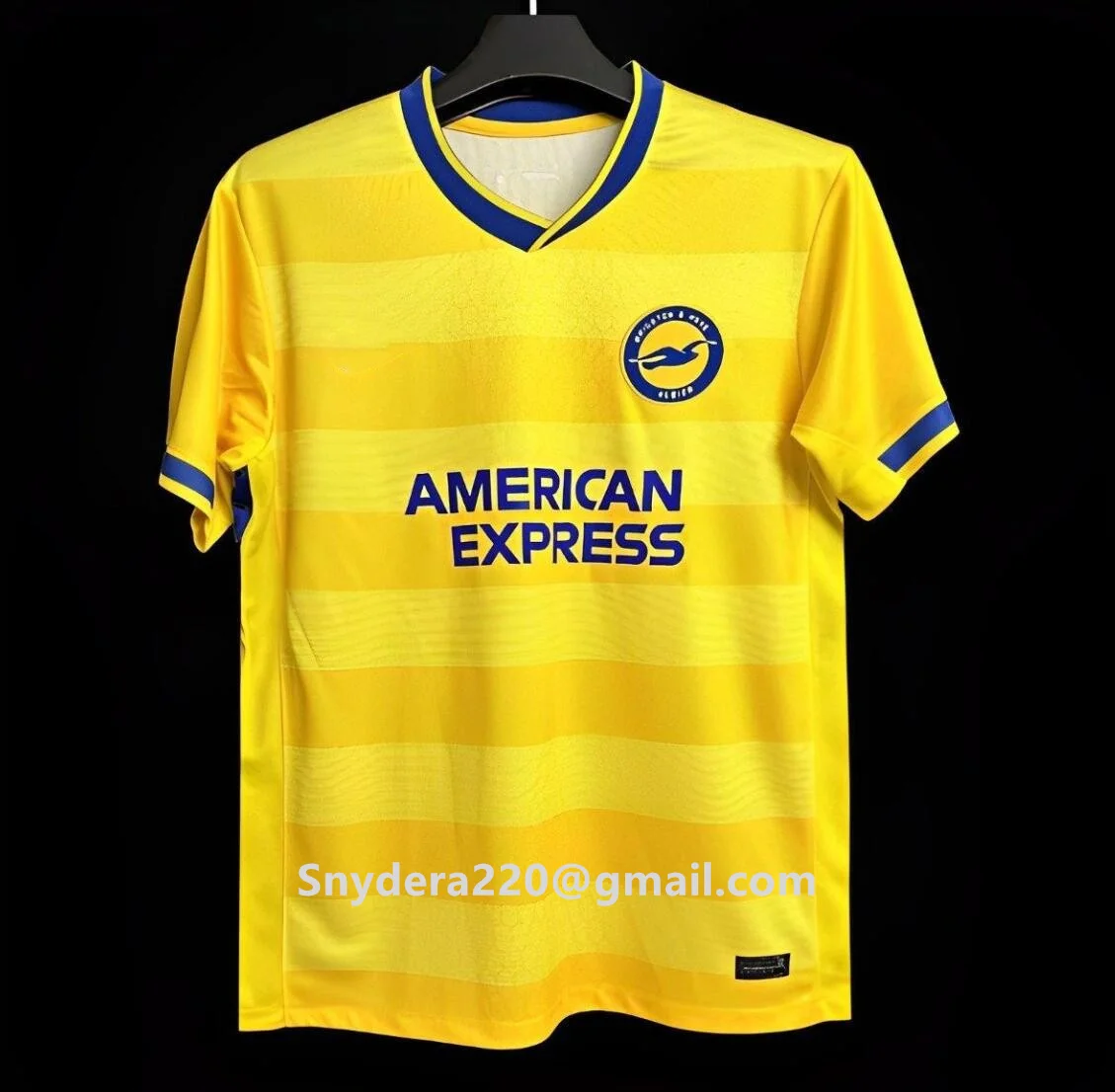 

24/25 Brighton Away Желтые быстросохнущие рубашки для тренировок