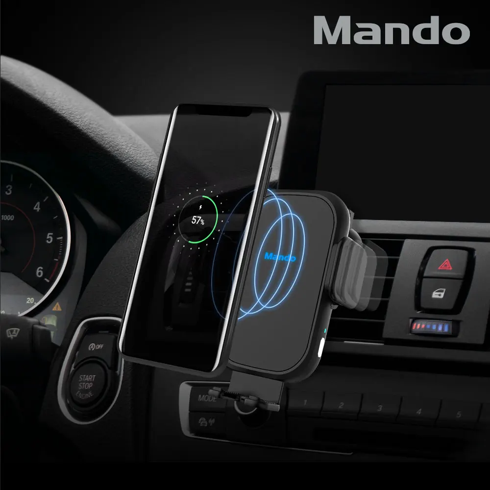 Mando 15W High Speed Wireless Charger Ride MD20 FOD Sensor for Mando Car Vehicle wireless charging stand