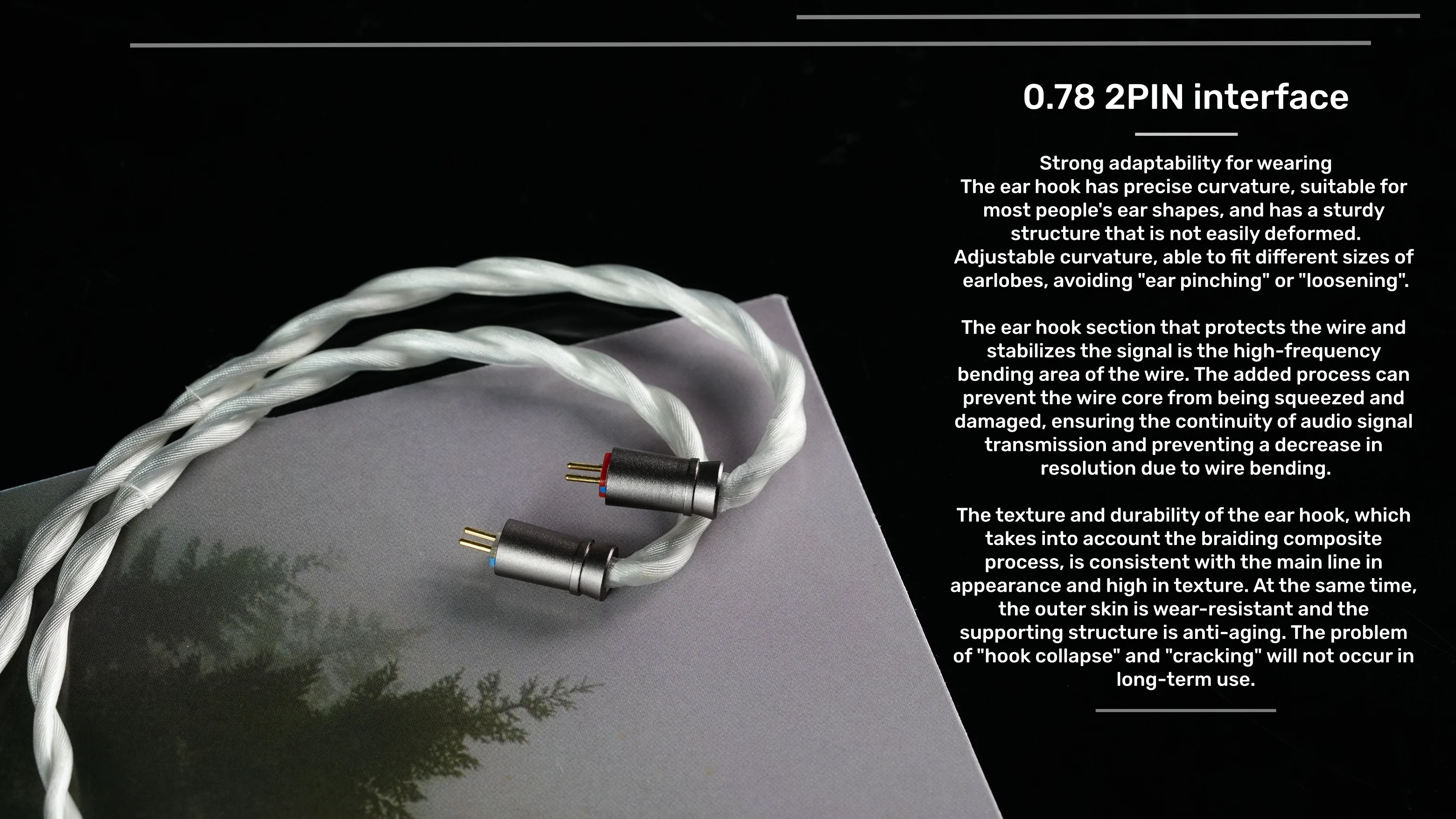 ZiSin-341 IEM-Kabel, 4,4 mm versilberter Stecker, kompatibel mit MMCX/Dual 3,5 mm, geeignet für MOONDROP X Crinacle DUSK IEM – Detail 16